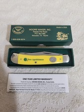 MOORE MAKER MATADOR, TEXAS 3202B 2 BLADE POCKET KNIFE W / BOX