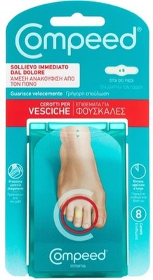 Cerotti Per Vesciche Alle Dita Dei Piedi Compeed  8 Pezzi