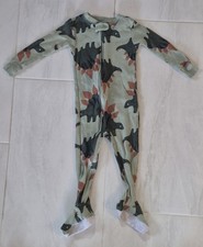 Just One You By Carter's Baby/Toddler Army Green Dinosaur Pajamas Size US 18M