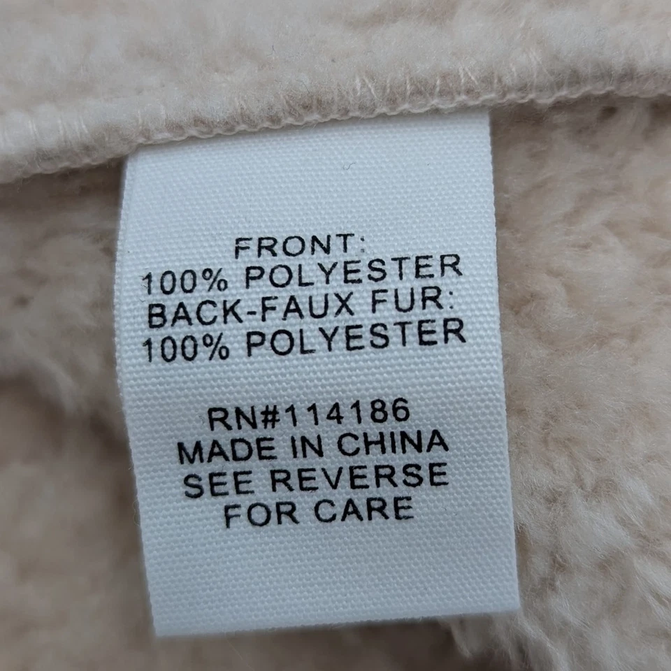 Adyson Parker Glen 格子不对称背心抓绒衬里 Cottagecore 灰色学院风 L — 第 2/4 张图片