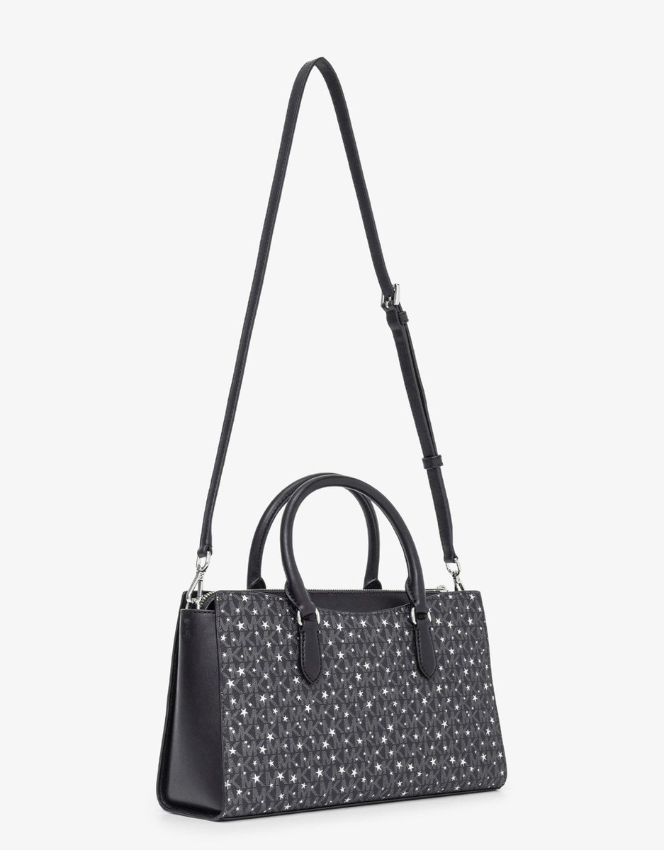 MICHAEL KORS OUTLET ARDEN Medium Top Zip Satchel - MK Signature