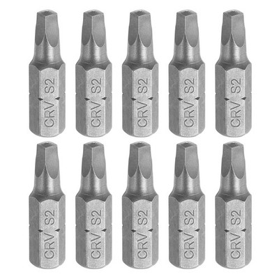 10pcs 1/4'' Hex Shank SQ2 Head 1'' Length Square Head Screwdriver Bits]