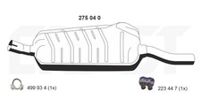 ERNST Mittelschalldämpfer 275040 für BMW E46 3er Touring 316 318
