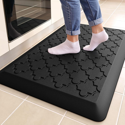 4/5 Inch Thick Anti-Fatigue Kitchen Mat Water Resistant Non-Slip Kitchen Floor M