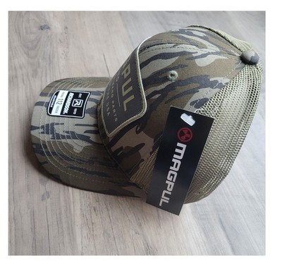 Magpul Icon Patch Garment Washed Trucker Hat Cap - Bottomland Camo