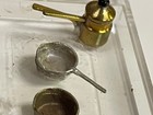 Cook Pot and pan miniature pots pans  1/4" scale 1:48 cookware copper color — photo 4