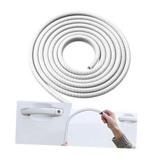 5M Car Door Edge Guards, U-Shaped No Glue Automotive Edge Trim 16.4Ft White