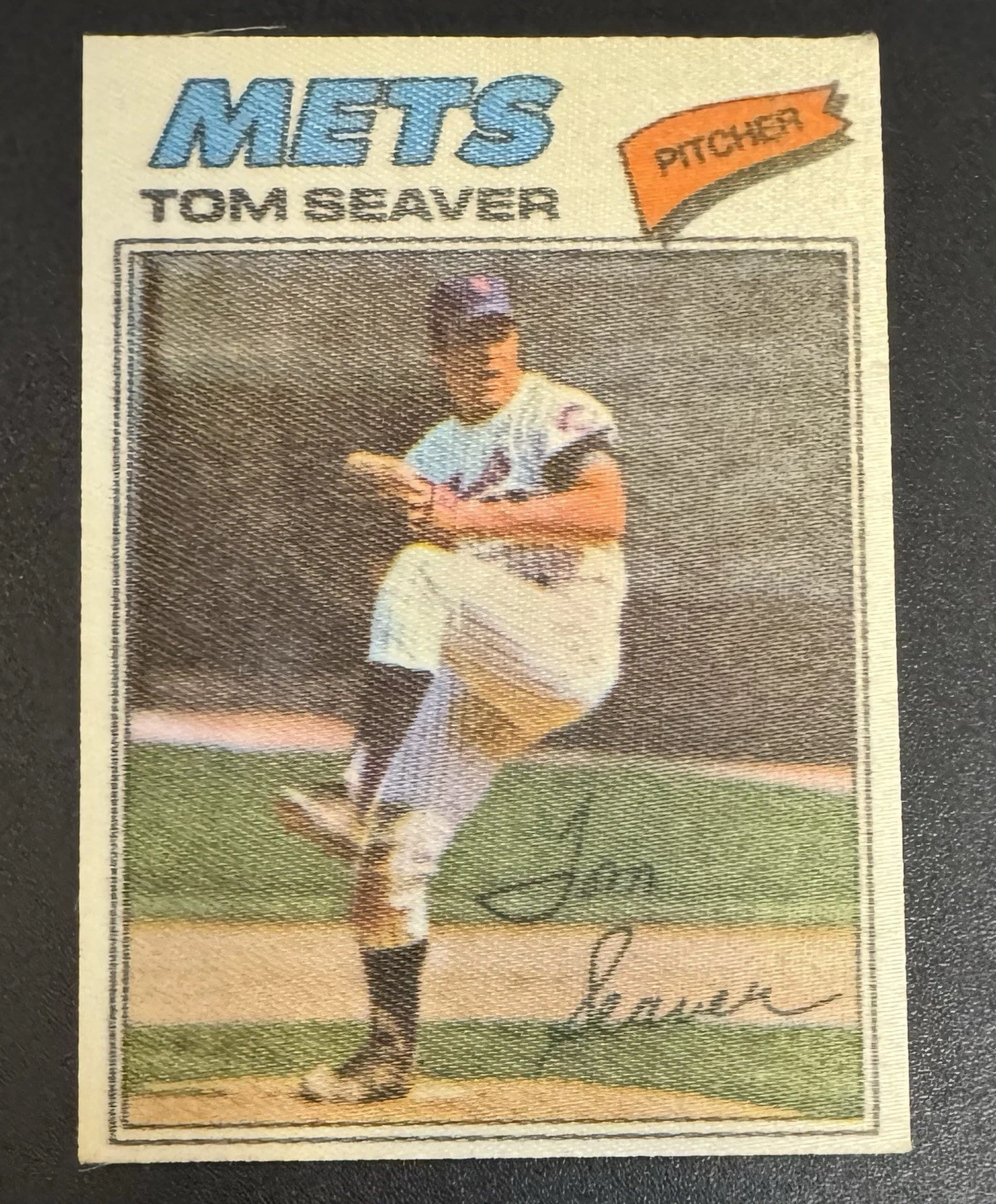 Tom Seaver 1977 Topps Cloth Stickers #42 - New York Mets