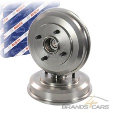 2x BOSCH SATZ BREMSTROMMEL BREMSTROMMELN Ø 203 HINTEN FÜR FORD FIESTA 5 JH 02-08