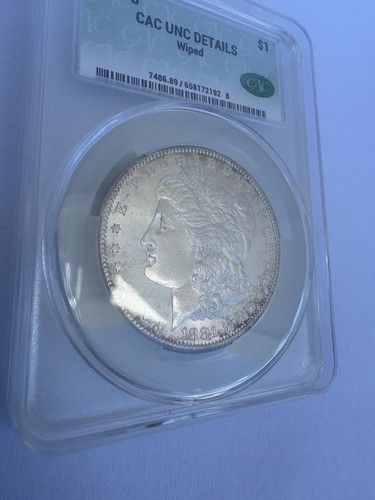 1881-S Morgan Mint Silver Dollar Toned Red CACG! - Bild 6 von 8