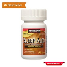 SIGNATURE Doxylamine Succinate 25Mg Sleep Aid, 96 Unflavored Tablets, Proven ...