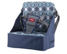 Nuby Easy Go Booster Seat, Blue, Open Box, 9 Months And Up, Holds 35lbs