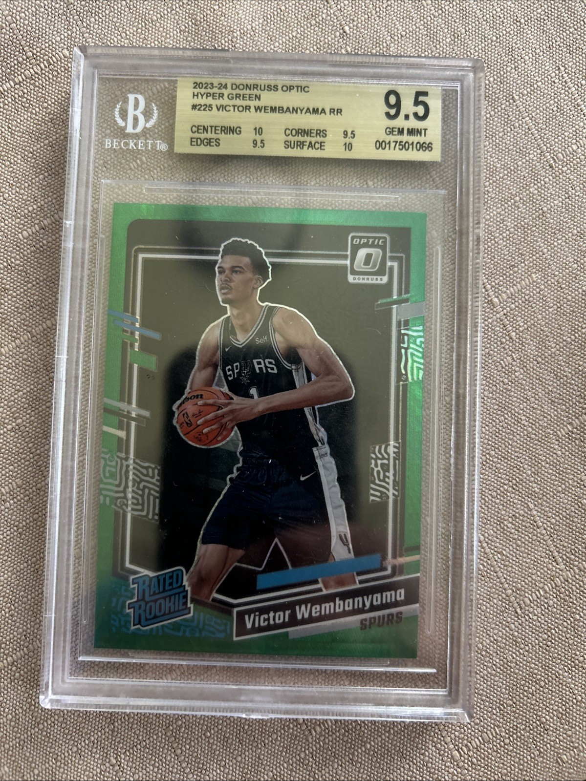 2023-24 Panini Donruss Optic Victor Wembanyama Hyper Green Huge Subs!