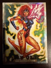 SKYBOX 2024 MARVEL MASTERPIECES 92 PLATINUM JEAN GREY HOLOFOIL CARD #46