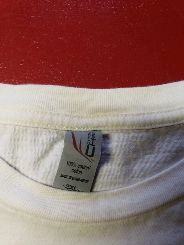 Paint The Hills, Moon Made Humboldt, aprox. Camiseta XXL Marfil 100% Algodón Foto 3 de 4