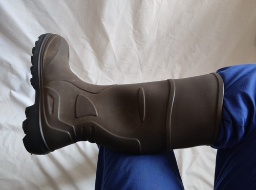 Rubber Boots Waders Gummistiefel Vintage Goma Caucho Botas Caza Pesca Badu 45 - Photo 8/22