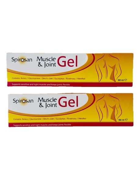 Spirosan Muskel Gelenk Gel 2X100Ml – KräUter Schmerzgel Heilsalbe Mit Menthol-image