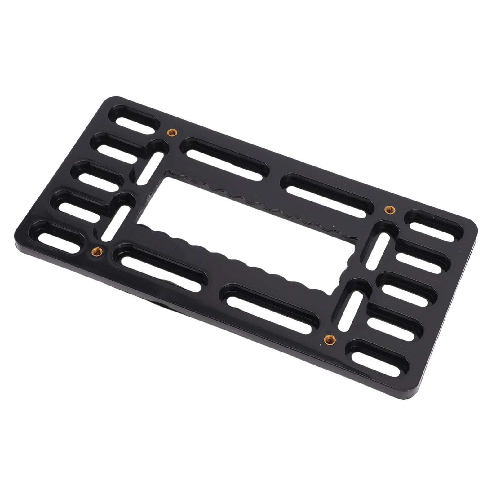 Front License Plate Bracket Holder Mounting Kit Black ABS Plastic Bumper Car Tag
