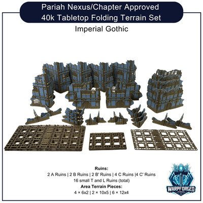 Pariah Nexus/Chapter Approved GW 40k Tabletop Folding Terrain Set - Imperial Go