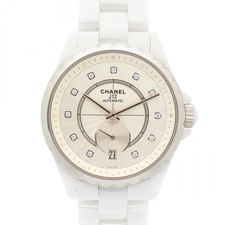 【Watch】CHANEL J12-365 Men's Automatic Watch Ceramic Diamond Silver From Japan