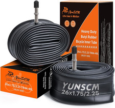 26" Heavy Duty Bike Tubes 26X1.95 26X2.10 26X2.125 TR4A-40L 45/57-559 Inner Tube