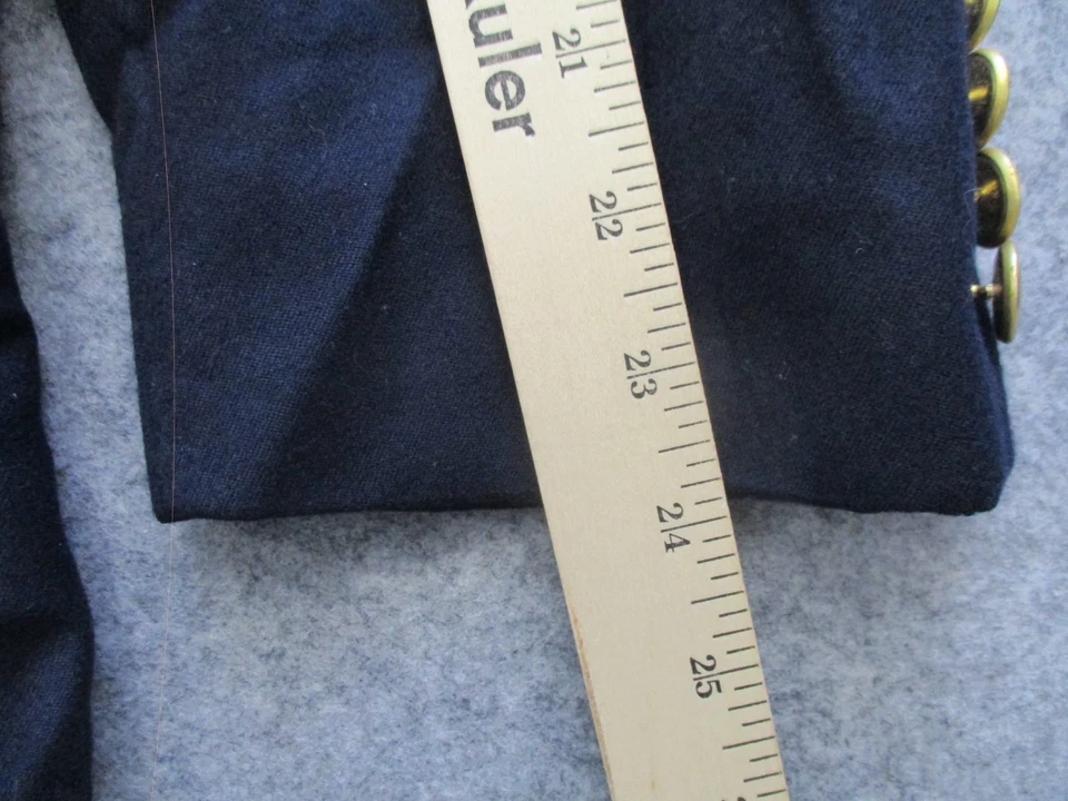 Paul Stuart Blazer Mens 40 R Blue 2 Button 100% Wool Coat Jacket Adult - Image 4 of 4