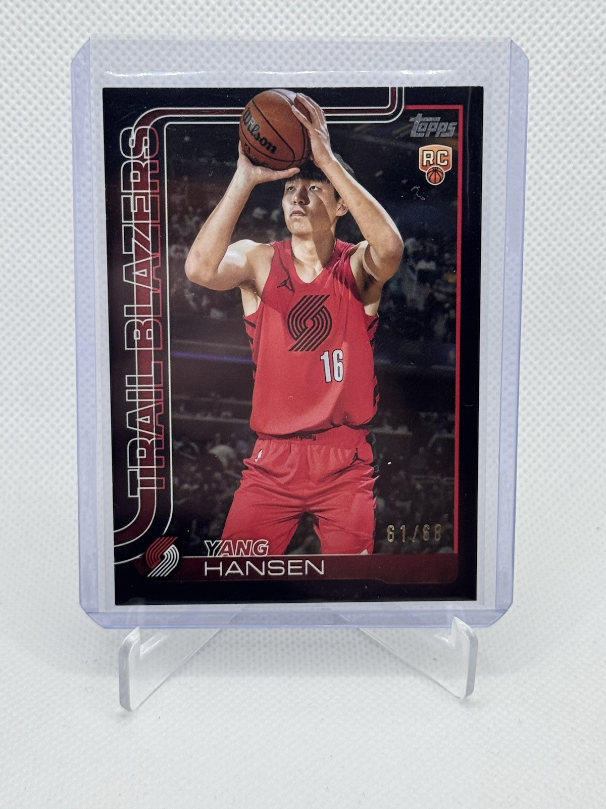 2025 Topps Yang Hansen #216 Black /68 (RC)