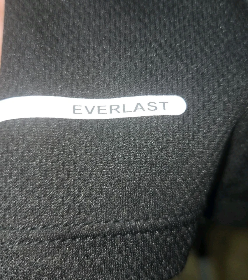Camiseta Everlast sin mangas muscular para hombre XL negra ajustada elástica Foto 4 de 4