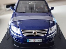 1:18 AutoArt Volkswagen Phaeton Blue Diecast Dresden Invitation Special Diecast