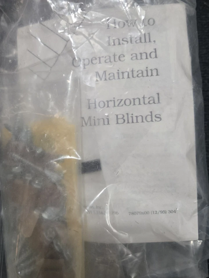 Varias piezas de instalación Mininblind, kits de instalación de varilla de cortina Levolor, instrucciones Foto 4 de 4