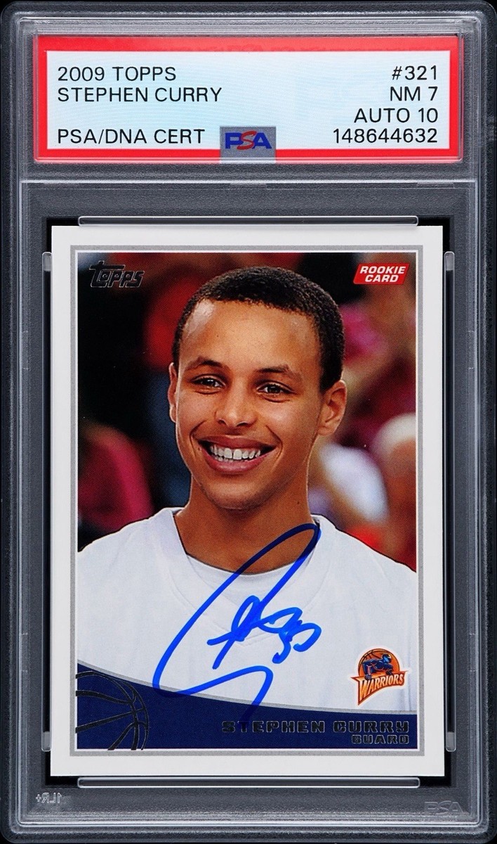 2009 TOPPS Stephen Curry Autograph Rookie #321 PSA 7 AUTO 10 | eBay