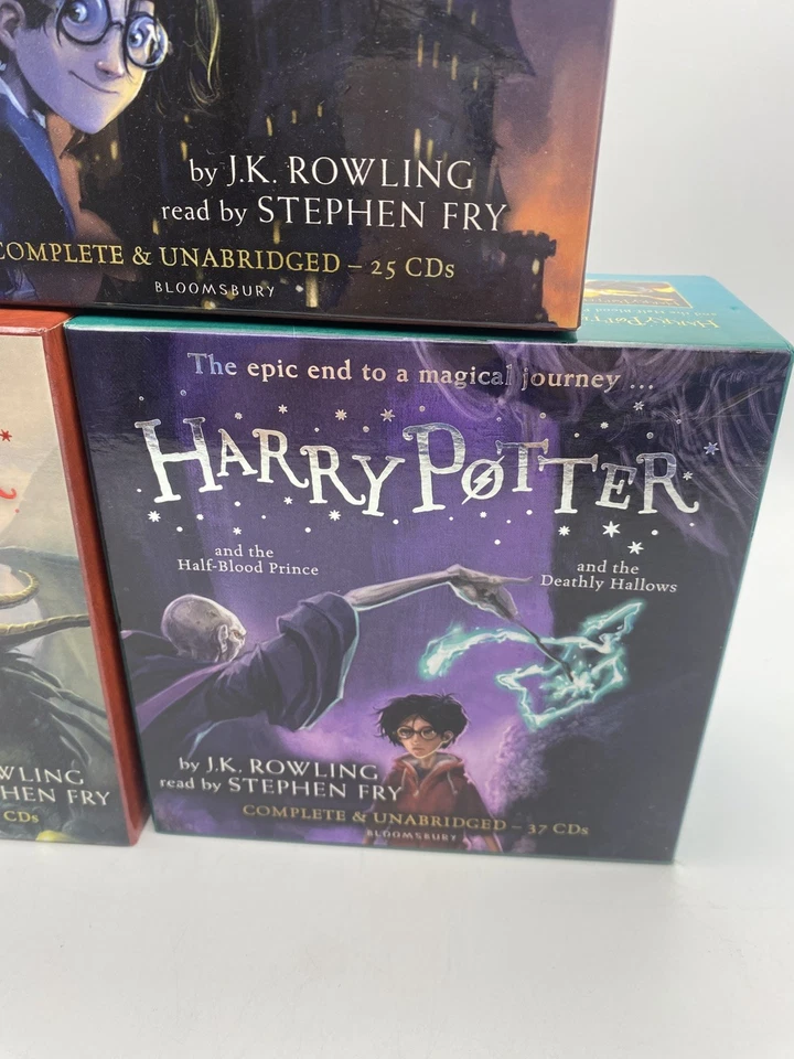Harry Potter 1-7  Complete Audio CD Collection Audiobooks Stephen Fry - Image 4 of 4