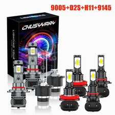 8pcs Front Led Hid Headlights Hi Lo Drl Fog Light Bulbs For Acura Mdx 2007-2013 8pcs Front Led Hid Headlights Hi Lo Drl Fog Light Bulbs For Acura Mdx 2007-2013