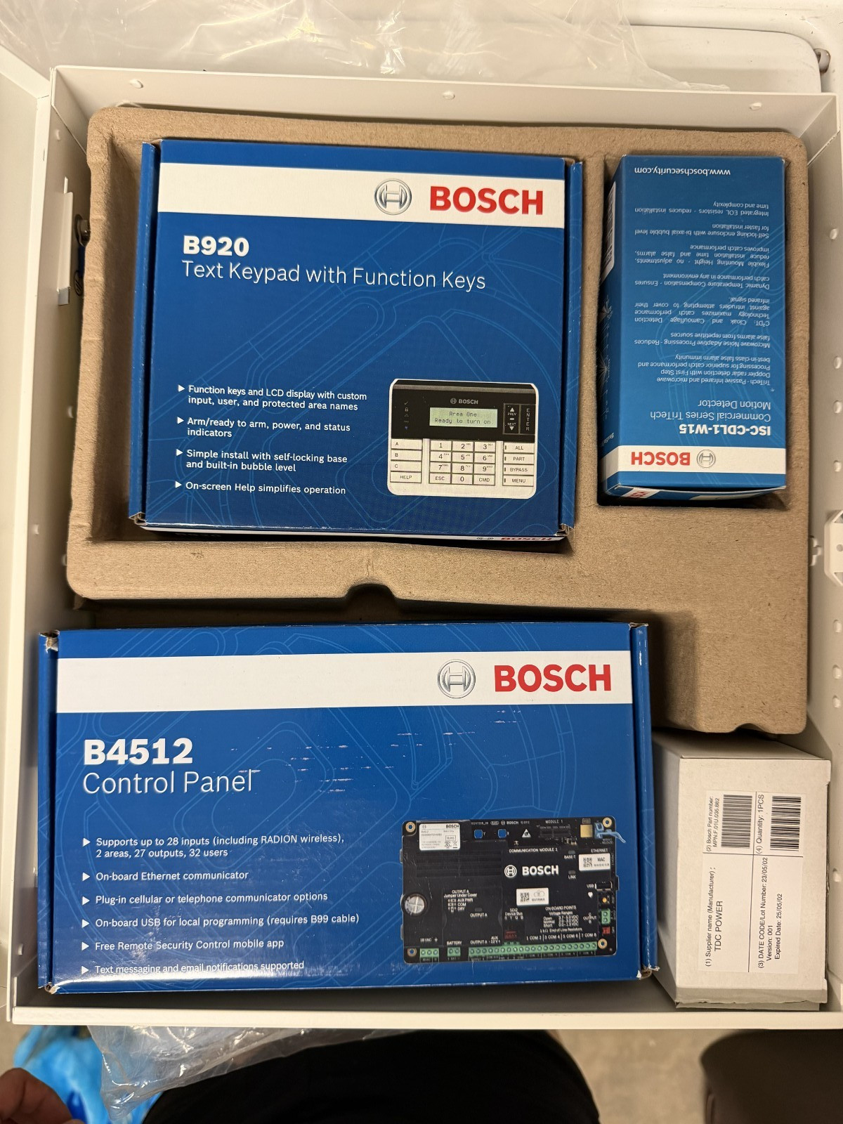 Bosch Security Systems B4512-Control Panel | Fire Supervision Kit With B920