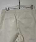 bagatelle Cream Wide Leg Faux Leather Pants 26" Inseam — photo 5
