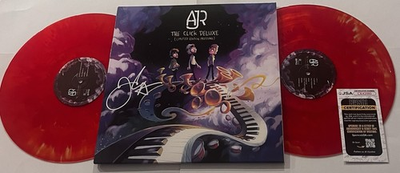 #ad AJR BAND SIGNED THE CLICK DELUXE LP VINYL RECORD ALBUM RYAN JACK MET JSA COA $319.99