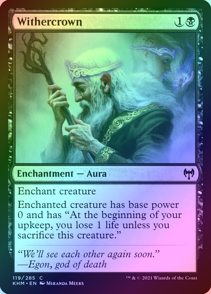 Withercrown Foil (119) Kaldheim KHM MTG Magic