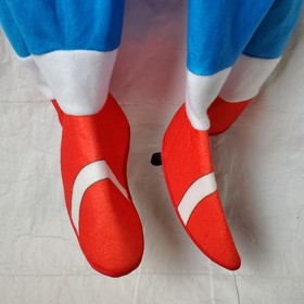 Sonic The Hedgehog Jumpsuit Boys M Blue Costume Oversized Dress Up Halloween 