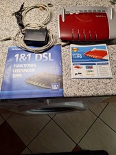 FRITZ!Box 7490 WLAN-Router, Rot/Weiß.