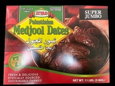 Ziyad MEDJOOL DATES Palestinian Dates 5 KG/ 11 Lb Super Jumbo