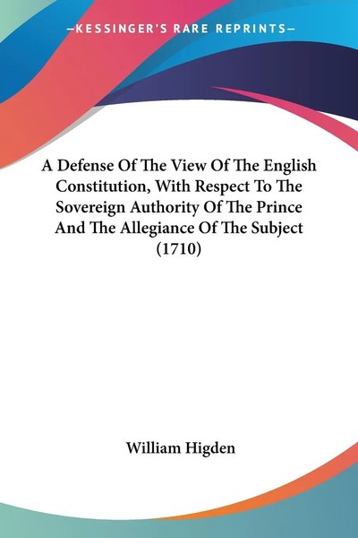 A Defense Of The View Of The English Constitution, With Respect To The...-image