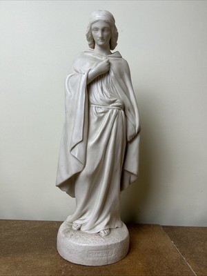 Antike 1860, Copeland Parian Figur der Hermine, von W. Marshall, 41,5 cm groß
