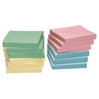 inFO Recycling Haftnotizen 5654-88BOX Farbsortiert, 12 BlöCke