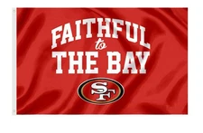San Francisco 49ers 3X5 Flag  Banner 3 x 5 Feet Gift Decor Faithful To The Bay