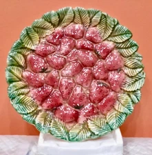 Takahashi San Francisco Rose Basket Weave Plate – 8" Hand-Painted – Made Japan