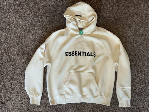 Fear Of God Essential Pullover Hoodie Mens Size Large PRISTINE Shape - Picture 1 of 13