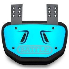 Sports Chrome Football Back Plate Hard Shell Lower Back Protector with Contour