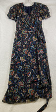 Lauren Ralph Lauren Women's Georgette Dress Long Lined Floral, Size 4