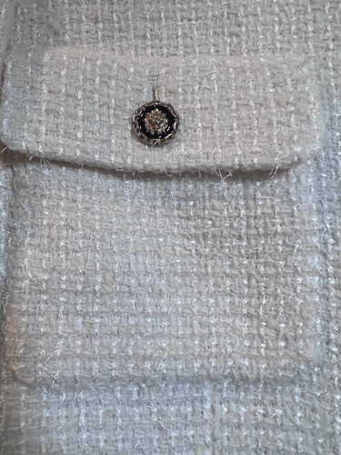 Chanel PRE-FALL 20A NEW TAGS BLACK ECRU JACKET CC BUTTONS CUFFS PEARLS FR40-38 - Picture 9 of 24