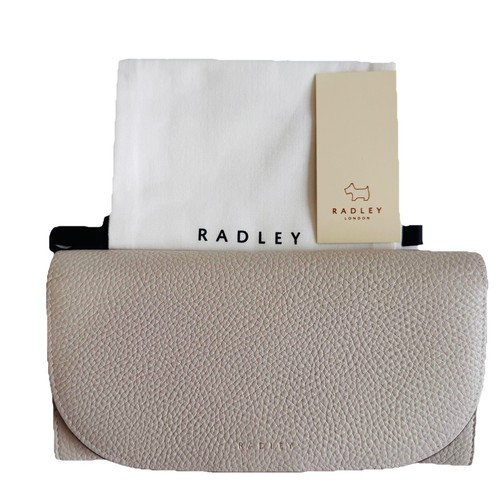 Cartera Matiné de Cuero Gris Cerrado RADLEY Colebrook con Bolsa para el Polvo - Nueva PVP £99 - Imagen 6 de 6